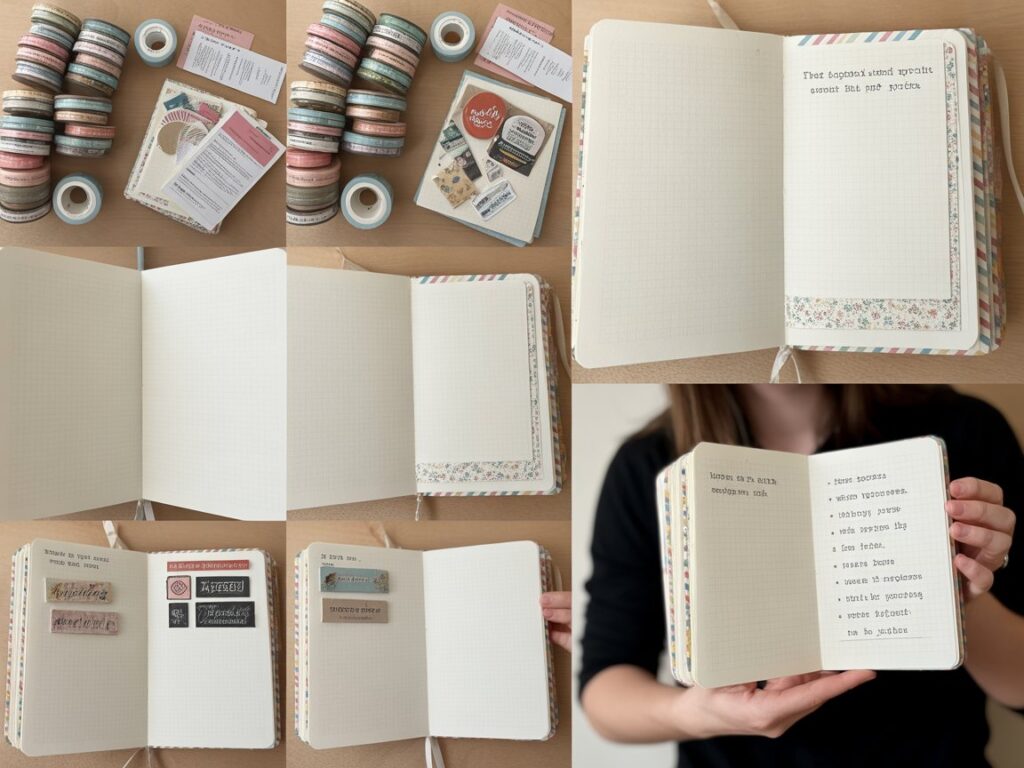 beginner junk journal first week progress