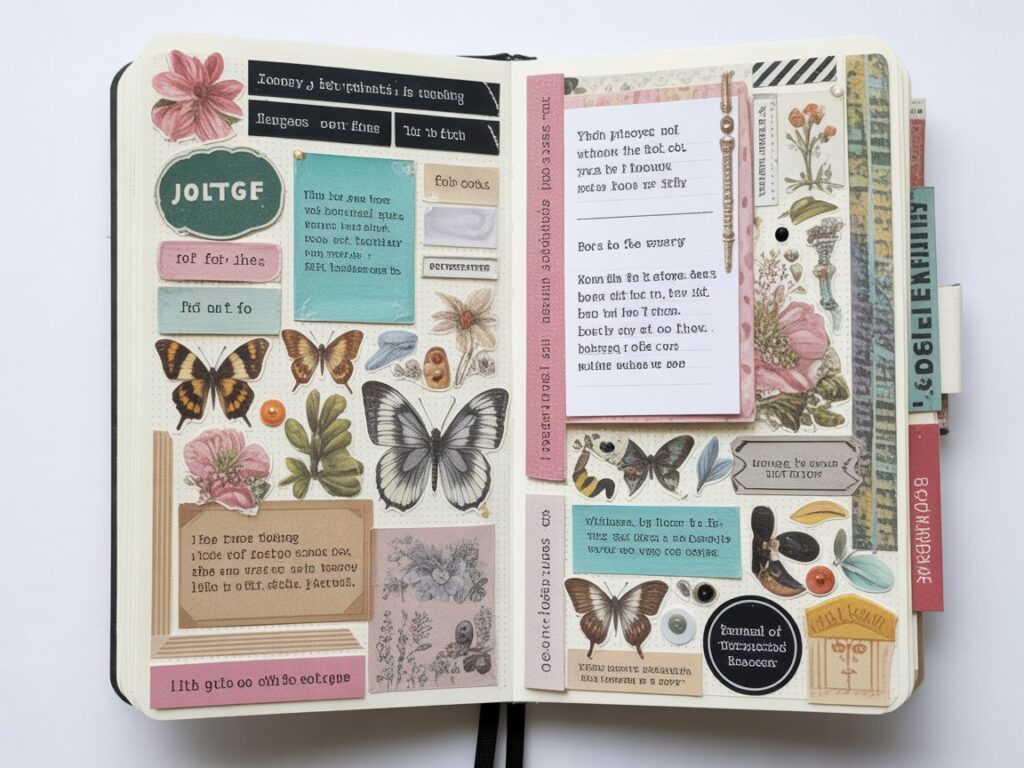 decorated-junk-journal-spread