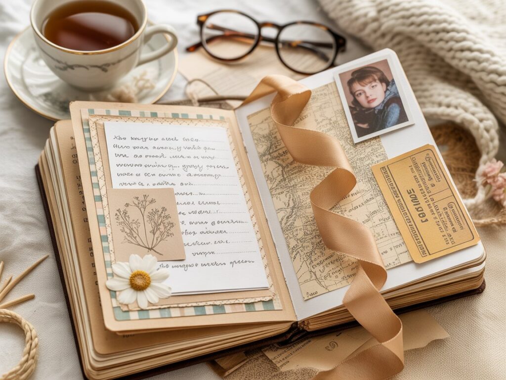 finished junk journal pages inspiration ideas