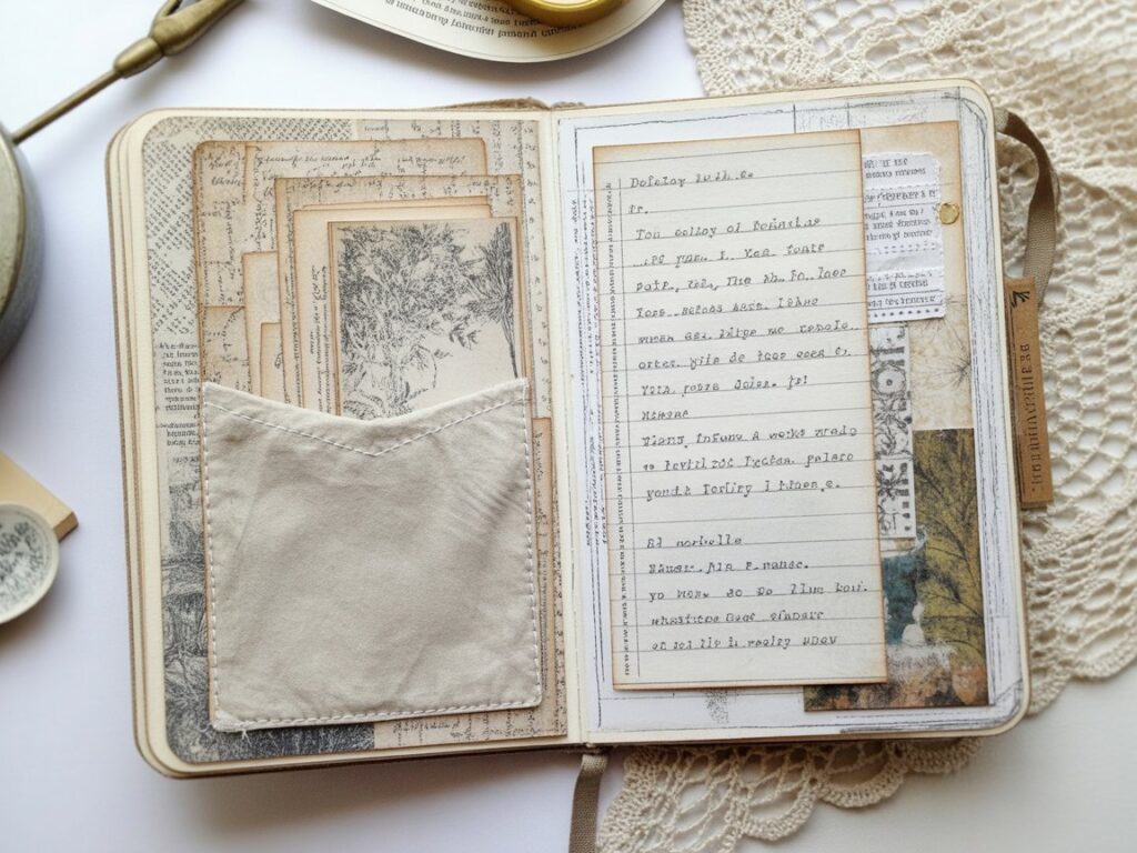 vintage-junk-journal-spread-ideas-inspiration